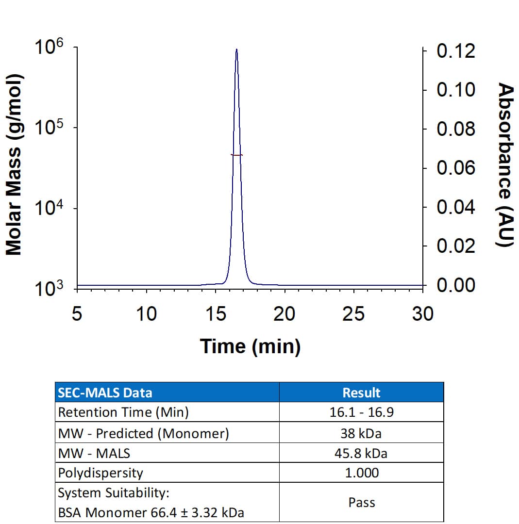 SEC-MALS IL-5R alpha/CD125 [Unconjugated]