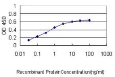 ELISA: APBB2 Antibody (2D8) [H00000323-M01] - Detection limit for recombinant GST tagged APBB2 is approximately 0.03ng/ml as a capture antibody.