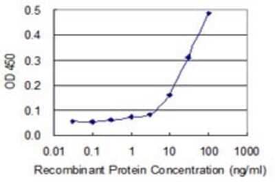 Sandwich ELISA: AUH Antibody (2G12) [H00000549-M01] - Detection limit for recombinant GST tagged AUH is 3 ng/ml as a capture antibody.