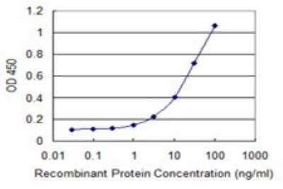 ELISA: Adenosine Deaminase 2/CECR1 Antibody (3D11) [H00051816-M01] - Detection limit for recombinant GST tagged CECR1 is 0.3 ng/ml as a capture antibody.