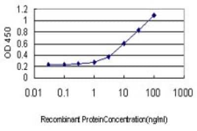 ELISA: Aldolase B Antibody (3B3) [H00000229-M01] - Detection limit for recombinant GST tagged ALDOB is approximately 0.3ng/ml as a capture antibody.