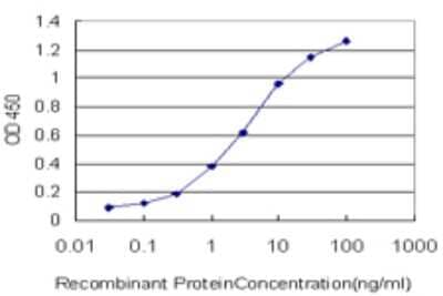 Sandwich ELISA: BPOZ Antibody (3B3) [H00080325-M01] - Detection limit for recombinant GST tagged ABTB1 is approximately 0.03ng/ml as a capture antibody.