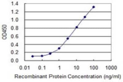 Sandwich ELISA: BST2 Antibody (2E6) [H00000684-M15] - Detection limit for recombinant GST tagged BST2 is 0.1 ng/ml as a capture antibody.