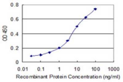 Sandwich ELISA: CACNA1I Antibody (2F5) [H00008911-M01] - Detection limit for recombinant GST tagged CACNA1I is 0.1 ng/ml as a capture antibody.