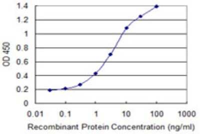 Sandwich ELISA: CLEC10A/CD301 Antibody (2D6) [H00010462-M01] - Detection limit for recombinant GST tagged CLEC10A is 0.03 ng/ml as a capture antibody.