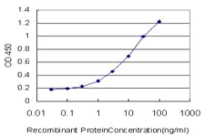 Sandwich ELISA: CTNNAL1 Antibody (1H5) [H00008727-M01] - Detection limit for recombinant GST tagged CTNNAL1 is approximately 0.3ng/ml as a capture antibody.