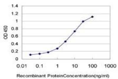 ELISA: Calcineurin B Antibody (4E1) [H00005534-M01] - Calcineurin B Antibody (4E1) [H00005534-M01] - Detection limit for recombinant GST tagged PPP3R1 is approximately 0.1ng/ml as a capture antibody.