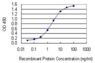 Sandwich ELISA: FBXO2 Antibody (1G4) [H00026232-M01] - Detection limit for recombinant GST tagged FBXO2 is 0.03 ng/ml as a capture antibody.