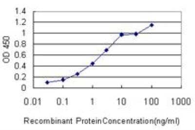 ELISA: FGF-12 Antibody (1D9) [H00002257-M10] - Detection limit for recombinant GST tagged FGF12 is approximately 0.1ng/ml as a capture antibody.