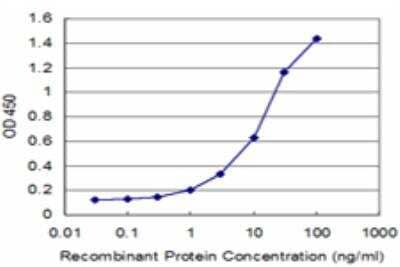 ELISA: FOLR2 Antibody (4B12) [H00002350-M04] - Detection limit for recombinant GST tagged FOLR2 is approximately 1ng/ml as a capture antibody.