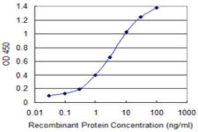 Sandwich ELISA: GAS7 Antibody (1H3) [H00008522-M05] - Detection limit for recombinant GST tagged GAS7 is 0.03 ng/ml as a capture antibody.