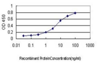 Sandwich ELISA: GCH1 Antibody (2C4) [H00002643-M02] - Detection limit for recombinant GST tagged GCH1 is approximately 0.1ng/ml as a capture antibody.