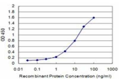 ELISA: GluR1 Antibody (1G10) [H00002890-M01] - Detection limit for recombinant GST tagged GRIA1 is approximately 0.3ng/ml as a capture antibody.