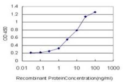ELISA: HSP27 Antibody (3G3) [H00003315-M04] - Detection limit for recombinant GST tagged HSPB1 is approximately 0.1ng/ml as a capture antibody.