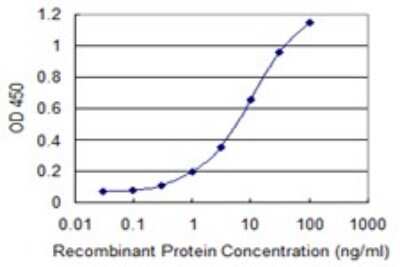 Sandwich ELISA: IMPA1 Antibody (1E6-F11) [H00003612-M01] - Detection limit for recombinant GST tagged IMPA1 is 0.1 ng/ml as a capture antibody.
