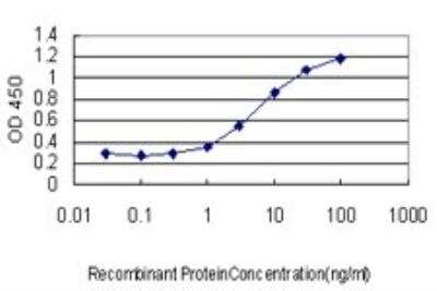 ELISA: ING3 Antibody (2C4) [H00054556-M02] - Detection limit for recombinant GST tagged ING3 is approximately 1ng/ml as a capture antibody.