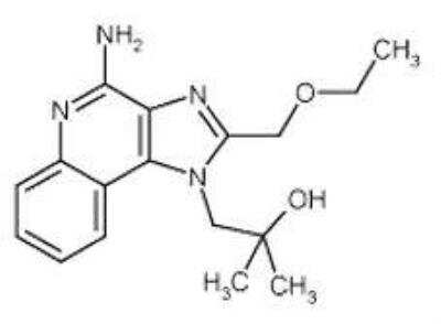 Imidazoquinoline Resiquimod (R-848), TLR7 and TLR8 ligand [NBP2-26231] - Formula: C17H22N4O2