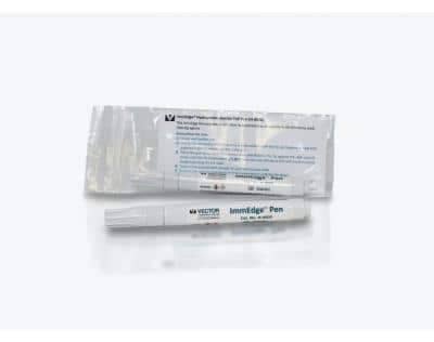 ImmEdge(R) Hydrophobic Barrier PAP Pen [H-4000-NB] - The ImmEdge Pen provides a heat-stable, water-repellent barrier that keeps reagents localized on tissue specimens and prevents mixing of reagents when multiple sections are mounted on the same slide.