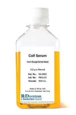 Serum: Iron-Supplemented Calf Serum [S11995-NOV] - Iron-Supplemented Calf Serum (ISCS) is supplemented with ferric salt, enabling this serum to bind from three to four times the iron of Fetal Bovine Serum.