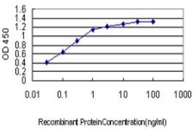 ELISA: JPH1 Antibody (2E6) [H00056704-M04] - Detection limit for recombinant GST tagged JPH1 is approximately 0.03ng/ml as a capture antibody.