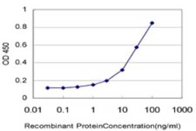 Sandwich ELISA: LASS4 Antibody (7D1) [H00079603-M01] - Detection limit for recombinant GST tagged LASS4 is approximately 0.3ng/ml as a capture antibody.