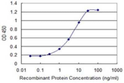 Sandwich ELISA: MBD3L1 Antibody (1C7) [H00085509-M08] - Detection limit for recombinant GST tagged MBD3L1 is 0.1 ng/ml as a capture antibody.