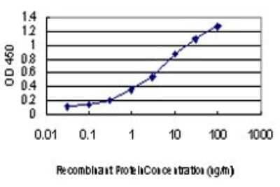 Sandwich ELISA: PKN2 Antibody (3A7) [H00005586-M01] - Detection limit for recombinant GST tagged PKN2 is approximately 0.1ng/ml as a capture antibody.