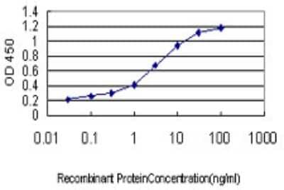 Sandwich ELISA: PLCL2 Antibody (2D10) [H00023228-M01] - Detection limit for recombinant GST tagged PLCL2 is approximately 0.03ng/ml as a capture antibody.