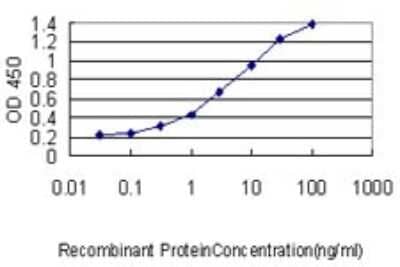 Sandwich ELISA: PPAR delta/NR1C2 Antibody (4E3-1B11) [H00005467-M01] - Detection limit for recombinant GST tagged PPARD is approximately 0.03ng/ml as a capture antibody.