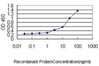 Sandwich ELISA: PSMA4 Antibody (2A10-E4) [H00005685-M01] - Detection limit for recombinant GST tagged PSMA4 is approximately 3ng/ml as a capture antibody.