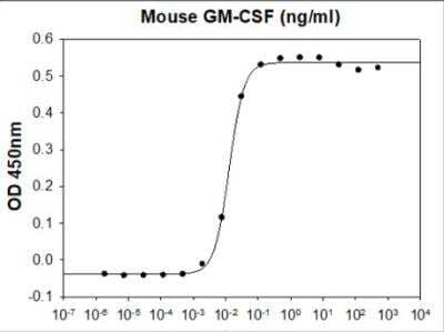 Bioactivity: Recombinant Mouse Common beta Chain Protein [NBC1-18483] - Mouse GM-CSF stimulates cell proliferation of the MC/9 mouse mast cells. The ED50 range is less or equal 0.06 ng/ml.
