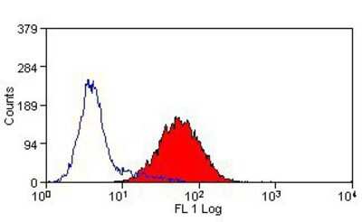 Flow Cytometry: Renal Cell Carcinoma (gp200) Antibody (HD30) [NBP1-41003] - KM-H2 cells stained with Mouse anti Human CD205