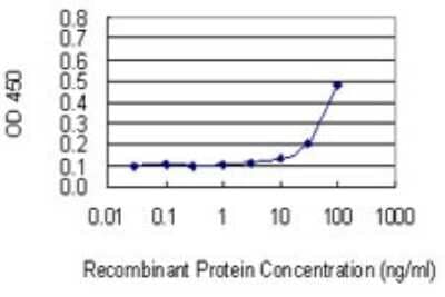 Sandwich ELISA: Ribosomal Protein L17 Antibody (3G11) [H00006139-M01] - Detection limit for recombinant GST tagged RPL17 is 3 ng/ml as a capture antibody.