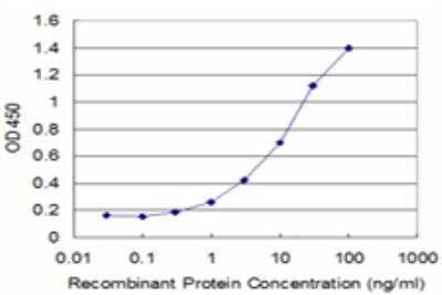 ELISA: SNAP29 Antibody (1C10) [H00009342-M05] - Detection limit for recombinant GST tagged SNAP29 is approximately 0.3ng/ml as a capture antibody.
