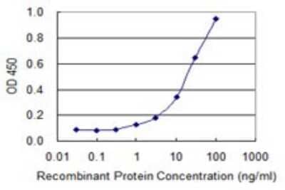 ELISA: SOX18 Antibody (1C4) [H00054345-M05] - Detection limit for recombinant GST tagged SOX18 is 0.3 ng/ml as a capture antibody.