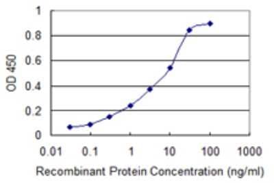 Sandwich ELISA: SRD5A2 Antibody (1F4) [H00006716-M01] - Detection limit for recombinant GST tagged SRD5A2 is 0.03 ng/ml as a capture antibody.