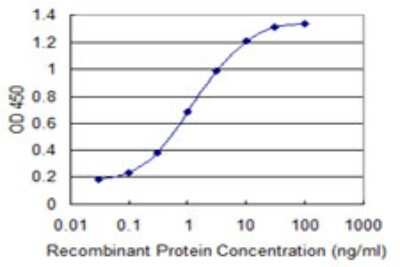 Sandwich ELISA: SUPT16H Antibody (4D6) [H00011198-M07] - Detection limit for recombinant GST tagged SUPT16H is 0.03 ng/ml as a capture antibody.