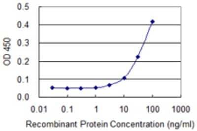 Sandwich ELISA: Secretogranin V Antibody (8G11) [H00006447-M02] - Detection limit for recombinant GST tagged SCG5 is 3 ng/ml as a capture antibody.