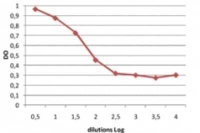 ELISA: TSLP Antibody (210H1.04) [DDX0804P-100] - Analysis using the Biotin conjugate of DDX0804P-100. Capture ELISA using DDX0801 (3 ug/ml) and DDX0804B (4 ug/ml).
