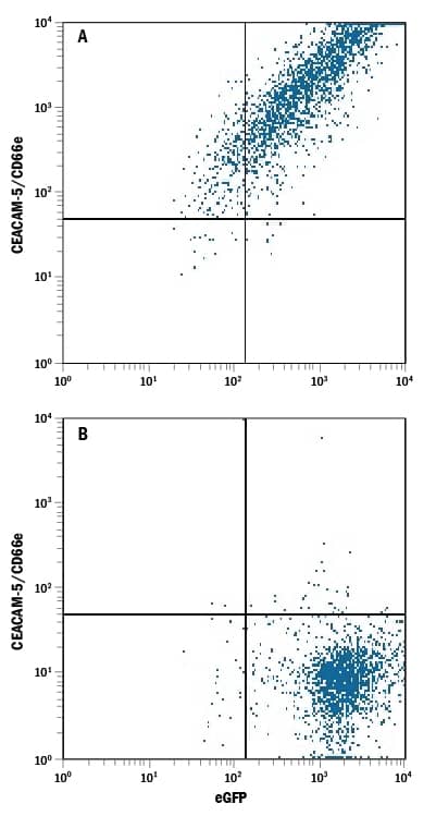 Flow Cytometry CEACAM5/CD66e Antibody (487609) [Unconjugated]