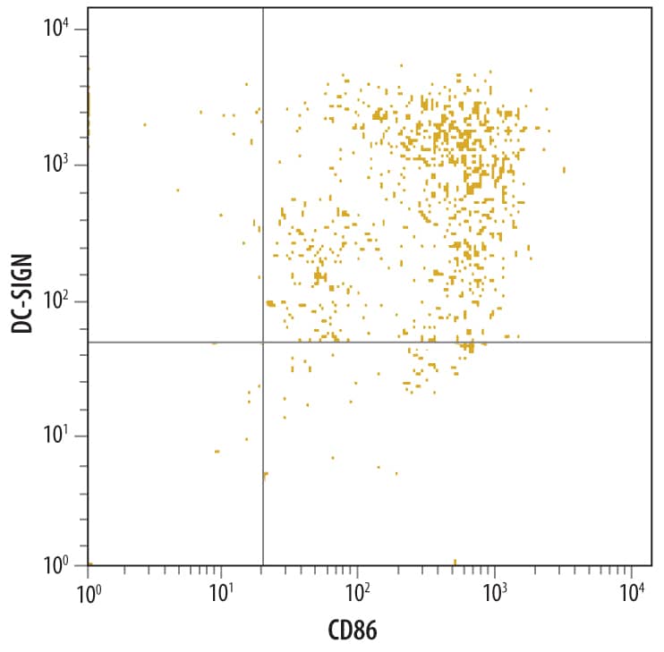 Flow Cytometry DC-SIGN/CD209 Antibody (120507) [Unconjugated]