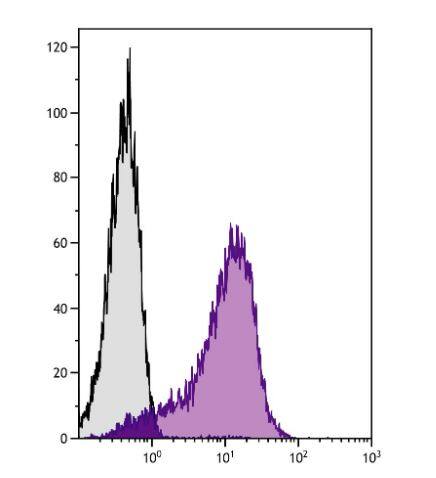 Flow Cytometry: MCAM/CD146 Antibody (c264) [NBP1-28331] - Chicken thymocytes were stained with Mouse Anti-Chicken MCAM-UNLB (NBP1-28331) followed by Goat Anti-Mouse IgG2b. 
