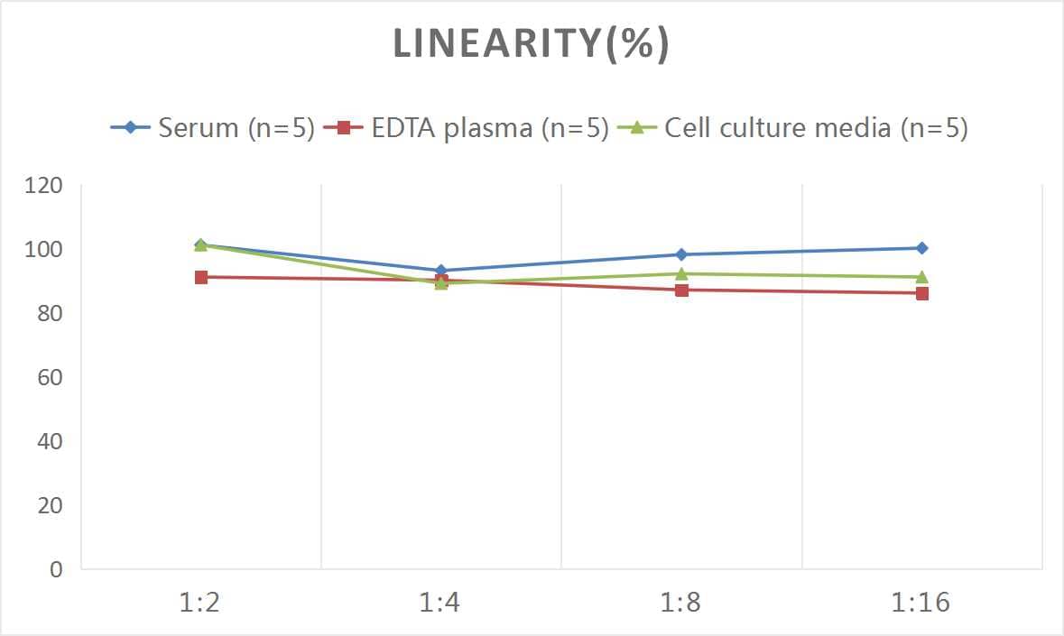 Samples were spiked with high concentrations of Monkey Choriogonadotropin Subunit Beta and diluted with Reference Standard & Sample Diluent to produce samples with values within the range of the assay.