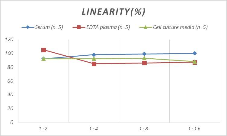 ELISA: Human Adenosine A1R ELISA Kit (Colorimetric) [NBP2-66649] - Samples were spiked with high concentrations of Human Adenosine A1R and diluted with Reference Standard & Sample Diluent to produce samples with values within the range of the assay.