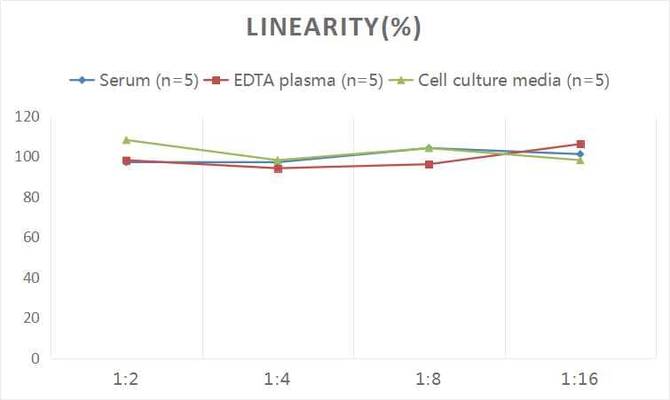 ELISA: Rat GDNF ELISA Kit (Chemiluminescence) [NBP2-67992] - Samples were spiked with high concentrations of Rat GDNF and diluted with Reference Standard & Sample Diluent to produce samples with values within the range of the assay.