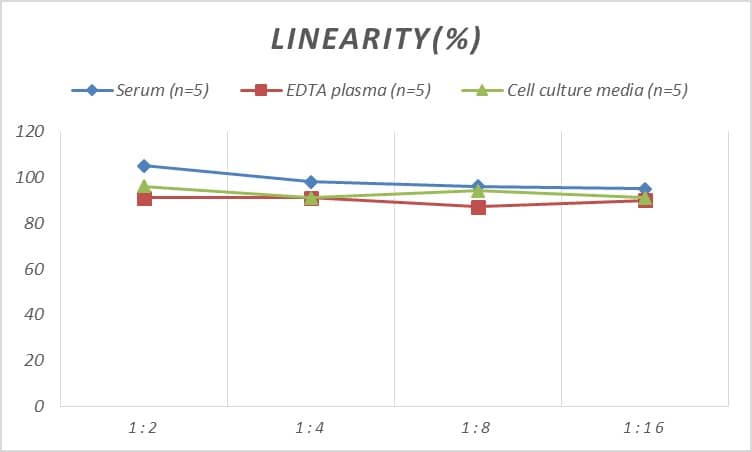 ELISA: Mouse Tie-1 ELISA Kit (Colorimetric) [NBP2-68259] - Samples were spiked with high concentrations of Mouse Tie-1 and diluted with Reference Standard & Sample Diluent to produce samples with values within the range of the assay.