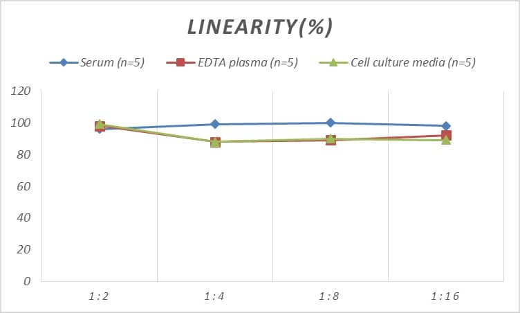 ELISA: Mouse Aquaporin-0 ELISA Kit (Colorimetric) [NBP2-69841] - Samples were spiked with high concentrations of Mouse Aquaporin-0 and diluted with Reference Standard & Sample Diluent to produce samples with values within the range of the assay.