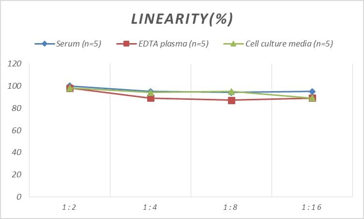 ELISA: Mouse DFF40/CAD ELISA Kit (Colorimetric) [NBP2-74966] - Samples were spiked with high concentrations of Mouse DFF40/CAD and diluted with Reference Standard & Sample Diluent to produce samples with values within the range of the assay.