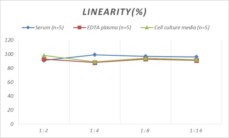 ELISA: Rat Bladder Tumor Antigen ELISA Kit (Colorimetric) [NBP2-74987] - Samples were spiked with high concentrations of Rat Bladder Tumor Antigen and diluted with Reference Standard & Sample Diluent to produce samples with values within the range of the assay.