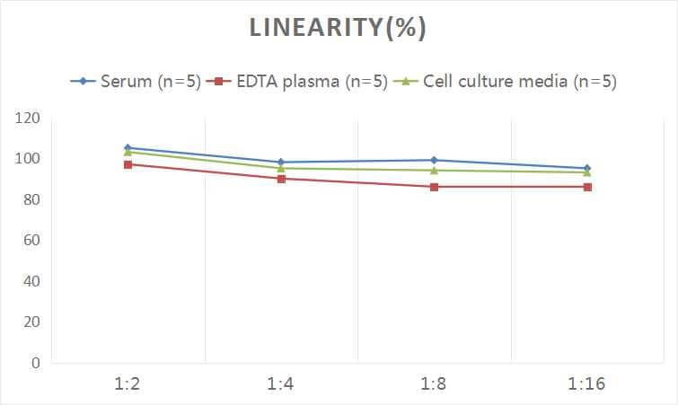 ELISA: Human Cdk6 ELISA Kit (Colorimetric) [NBP2-75177] - Samples were spiked with high concentrations of Human Cdk6 and diluted with Reference Standard & Sample Diluent to produce samples with values within the range of the assay.